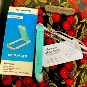 Blue USB Book Light
